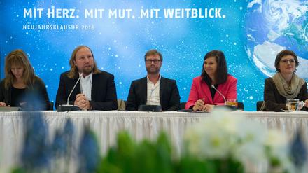 Die Grünen bei ihrer Neujahrsklausur.