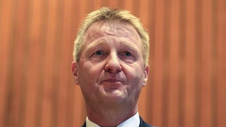 NRW- Innenminister Ralf Jäger beim Treffen des Innenausschusses in Düsseldorf 
