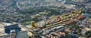 Zu wenig Wohnraum in Berlin. Abhilfe schafft in wenigen Jahren auch das 40 Hektar große Stadthafenquartier Eurocity, wo bald bis zu 10.000 Menschen Platz zum Wohnen und Arbeiten finden sollen.