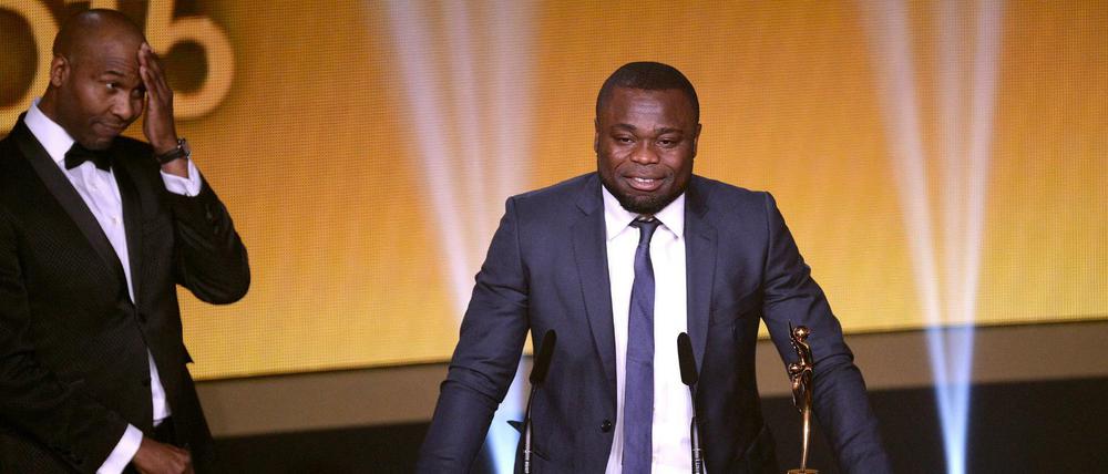 Ex-Nationalspieler Gerald Asamoah durfte in Zürich auch aufs Podest.