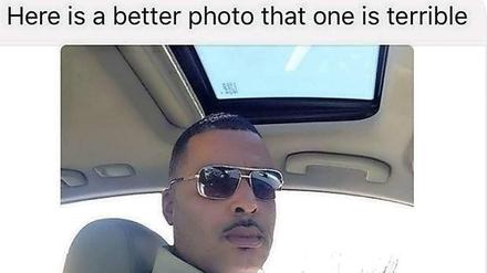 "Hier ist ein besseres, das andere ist schrecklich", schreibt der flüchtige Verbrecher "Mr. Pugh" der Polizei in Lima, Ohio und schickt auch gleich ein aktuelleres Foto anbei. 