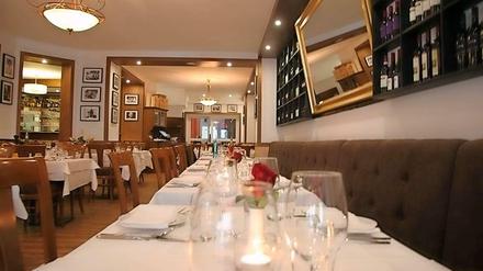 Stilvolles Ambiente. Und italienische Küche für den gehobenen Geschmack: La Cantina in der Bleibtreustraße