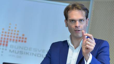 Der Geschäftsführer des Bundesverbands Musikindustrie, Florian Drücke.