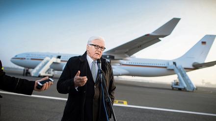 Außenminister Frank-Walter Steinmeier (SPD) wird in seinem Jahr als OSZE-Vorsitzender viel Krisendiplomatie im Ukraine-Konflikt betreiben müssen.