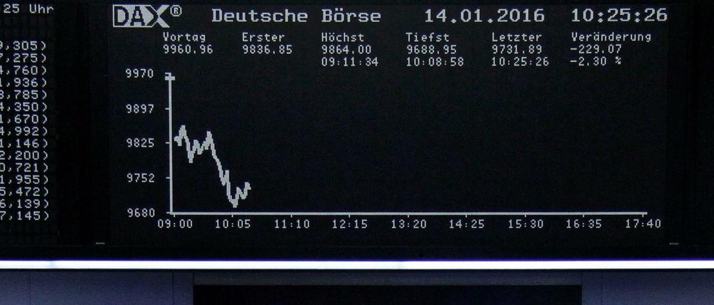 Abwärts. Das ist derzeit die einzige Richtung im Dax.