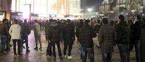 Der Vorplatz des Hauptbahnhofs in Köln am 31. Dezember 2015.