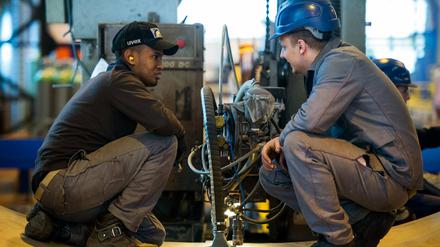 In der Firma Reuther STC GmbH in Fürstenwalde arbeitet ein Asylbewerber aus Somalia.