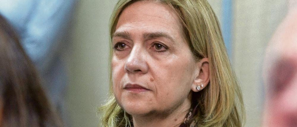 Prinzessin Cristina vor Gericht.