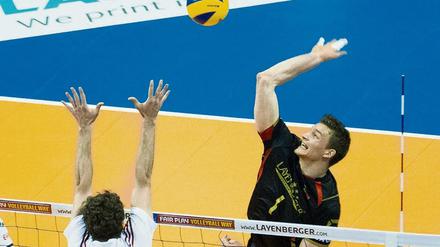 Volleyball-Länderspiel in der Schmelinghalle. Top-Ereignisse gehören zur Sportstadt.