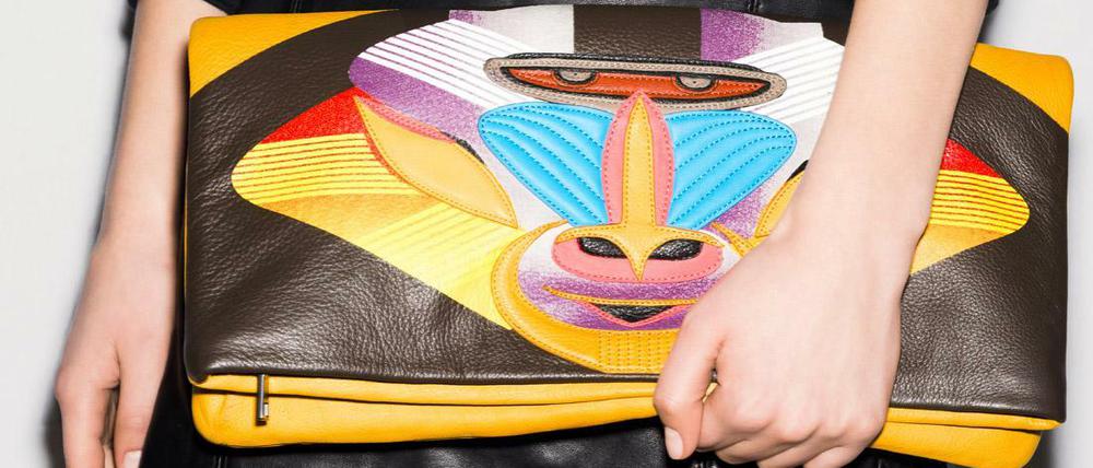 Den knallbunten Affen machen: Die Taschenreihe Macaque ziert jeweils ein stilisierter Affenkopf.