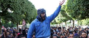 Proteste in der Hauptstadt Tunis.