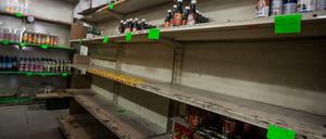 Die Regale werden nicht mehr voll. Venezuela befindet sich in einer tiefen Wirtschaftskrise.