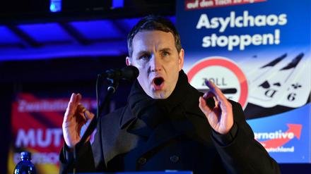 Björn Höcke - hier am 11. Januar in Merseburg (Sachsen-Anhalt) - führt Partei und Fraktion der AfD in Thüringen.