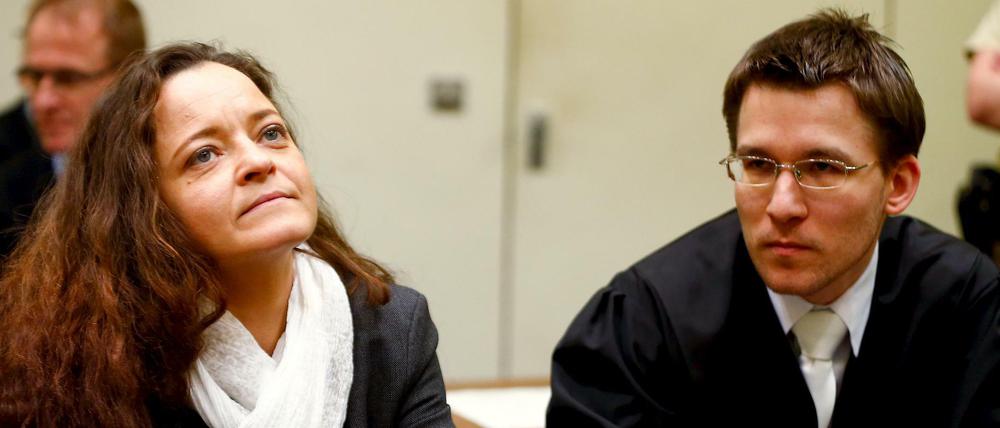 Beate Zschäpe und ihr Anwalt Mathias Grasel