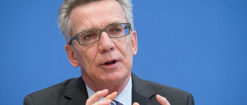Bundesinnenminister Thomas de Maiziere (CDU) 