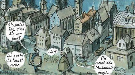 Unterwegs Zuhause. Eine Szene aus der ersten Folge von Barbara Yelins neuer Serie, die am Sonntag im Tagesspiegel veröffentlicht wird.