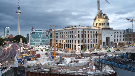 Umstrittene Großbaustelle: der Neubau des Berliner Stadtschlosses.