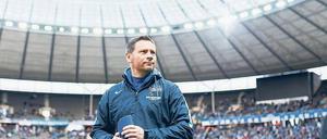 Im Licht. Herthas Trainer Pal Dardai ist zuversichtlich, dass seine Mannschaft das hohe Niveau der Hinserie halten kann. 