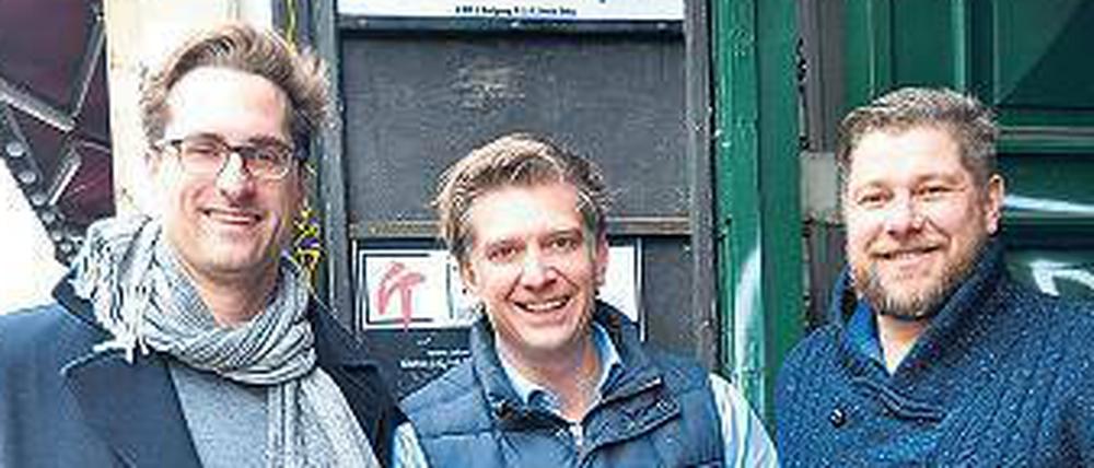 Die Ostmost-Gründer: Paul Döcker (links), Dennis Meier (Mitte) und Bernd Schock.