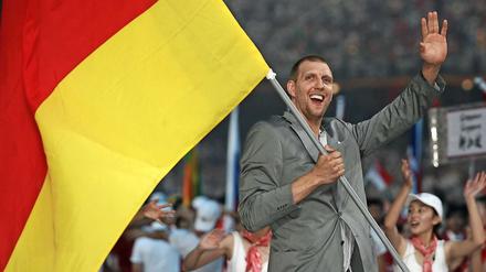 2008 führte Dirk Nowitzki die deutsche Mannschaft ins Olympiastadion von Peking.