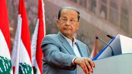 Michel Aoun, Gründer der "Freien Patriotischen Bewegung" und Präsidentschaftskandidat im Libanon.