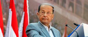 Michel Aoun, Gründer der "Freien Patriotischen Bewegung" und Präsidentschaftskandidat im Libanon.