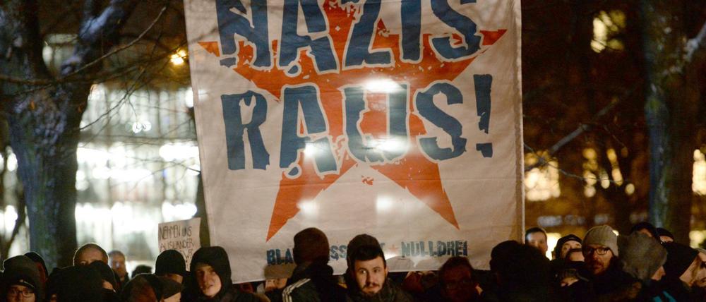 In Potsdam findet zum zweiten Mal eine Pegida-Demonstration statt. 