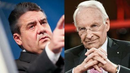 Druck von beiden Seiten: Sigmar Gabriel (links) und Edmund Stoiber.
