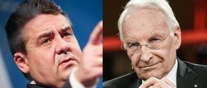 Druck von beiden Seiten: Sigmar Gabriel (links) und Edmund Stoiber.