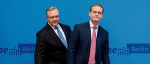 Schlechte Stimmung. Berlins Innensenator Frank Henkel (CDU, links) und der Regierende Bürgermeister Michael Müller (SPD).