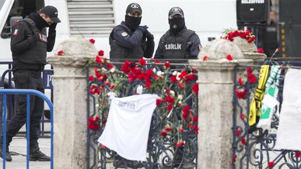 Der Ort des verheerenden Attentats, bei dem zehn Deutsche in Istanbul starben. 