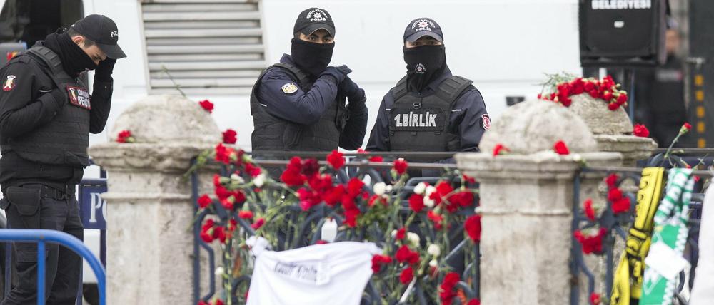 Der Ort des verheerenden Attentats, bei dem zehn Deutsche in Istanbul starben. 