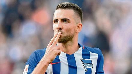 Vedad Ibisevic hat in dieser Saison schon sechs Tore für Hertha BSC erzielt.