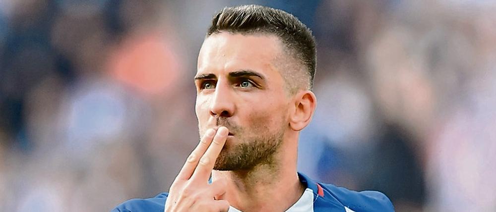 Vedad Ibisevic hat in dieser Saison schon sechs Tore für Hertha BSC erzielt.