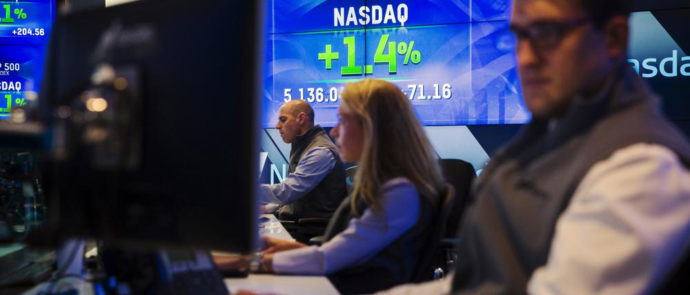 An der Technologiebörse Nasdaq in New York geht in diesem Jahr die Post ab.