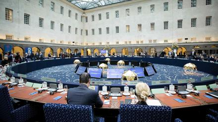 Die EU-Innenminister trafen sich im Amsterdamer Schifffahrtsmuseum informell, um über die Flüchtlingskrise zu sprechen. 