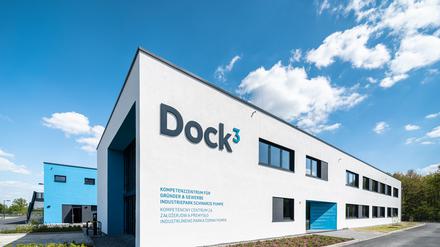 Das Gründerzentrum Dock 3 liegt an der Ländergrenze zwischen Brandenburg und Sachsen