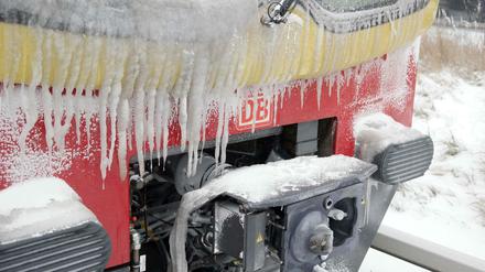 Vorsicht, Eiszapfen.