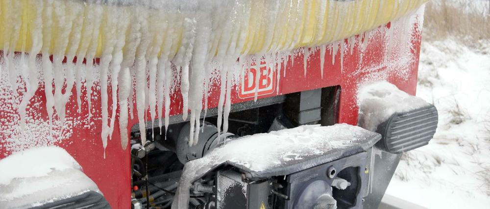 Vorsicht, Eiszapfen.