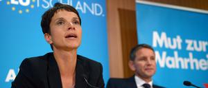 Stand am Mittwoch im Mittelpunkt des "Maischberger"-Talks: die AfD-Vorsitzende Frauke Petry (hier auf einem Archivbild an der Seite des thüringischen Parteivorsitzenden Björn Höcke).
