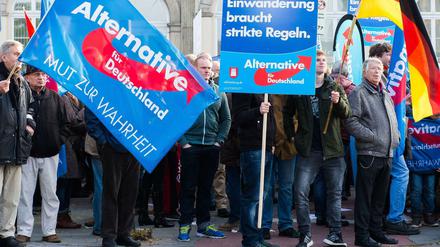 Die Alternative für Deutschland (AfD) profitiert vom Streit um die Flüchtlingspolitik.