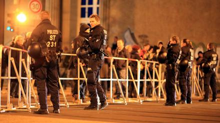 600 AfD-Sympathisanten kamen am Mittwoch zu einer Demonstration in Magdeburg zusammen. Wieder wurde dabei Journalisten angegriffen.