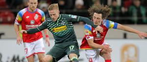 Umkämpfte Partie: Mainz gegen Gladbach.