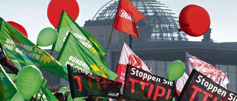 Die Ablehnung gegen das transatlantische Handelsabkommen TTIP ist groß - nicht nur in Deutschland.