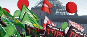 Die Ablehnung gegen das transatlantische Handelsabkommen TTIP ist groß - nicht nur in Deutschland.