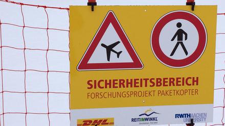 Einen Test mit einem Paketkopter unter winterlichen Bedingungen im oberbayerischen Ferienort Reit im Winkl musste die Deutsche Post vor wenigen Tagen absagen.