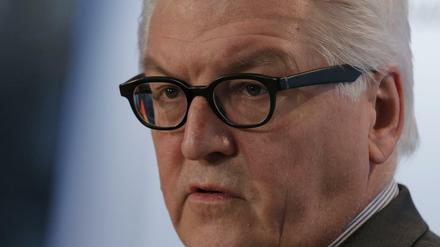 Außenminister Frank-Walter Steinmeier (SPD) 