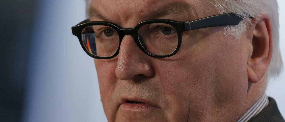 Außenminister Frank-Walter Steinmeier (SPD) 