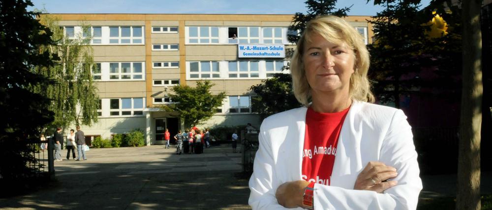 2008 war Schulleiterin Sibylle Stottmeyer noch voller Tatendrang. Damals war die Schule von einer Grundschule in eine Gemeinschaftsschule umgewandelt worden.