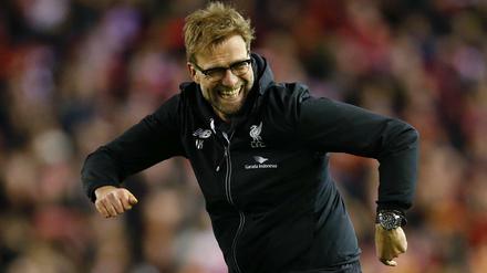 Jürgen Klopp legte nach dem Erfolg ein kleines Tänzchen hin.